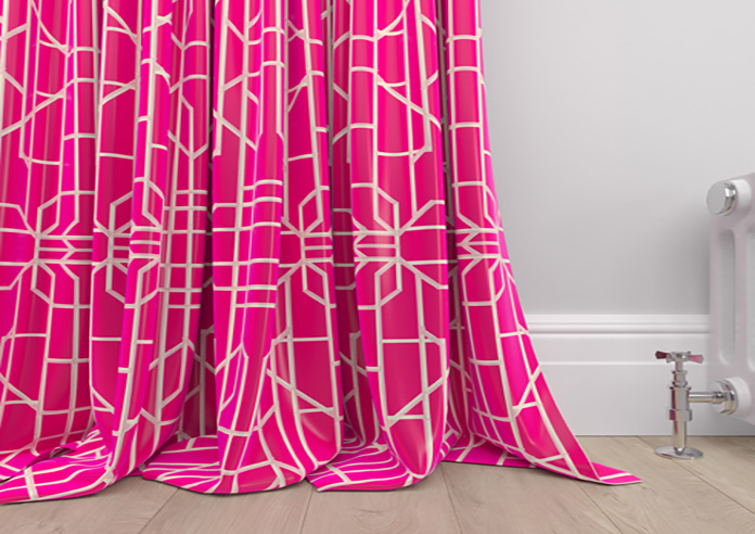 Bamboo Brights, Cerise - Made To Measure Curtains - Image 6
